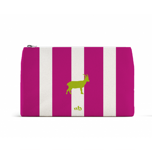 Pochette Moesa Boutique, accessorio versatile con design ispirato alla regione San Bernardino, ideale per custodire piccoli oggetti