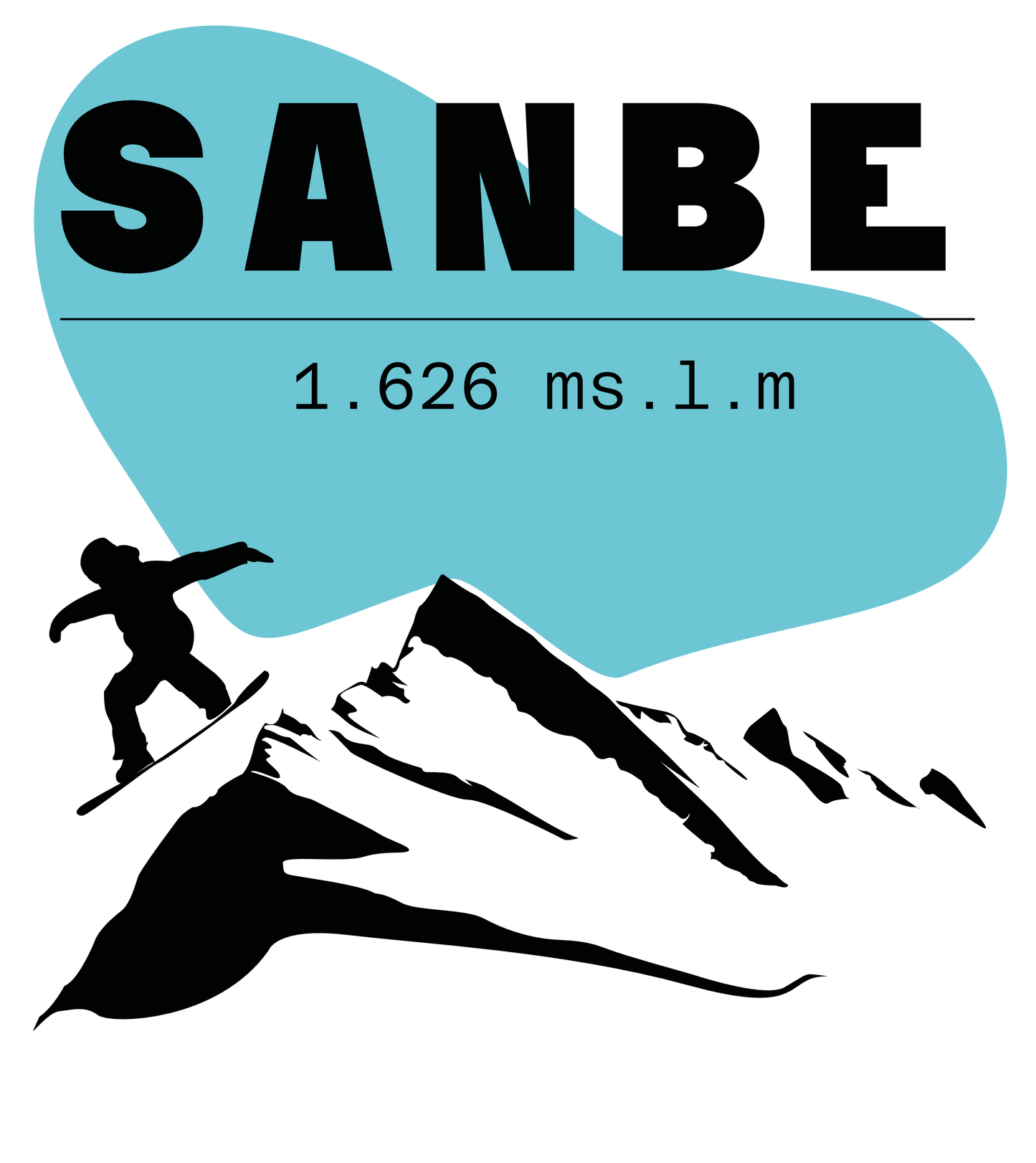 T-shirt Sanbe Snowboarder