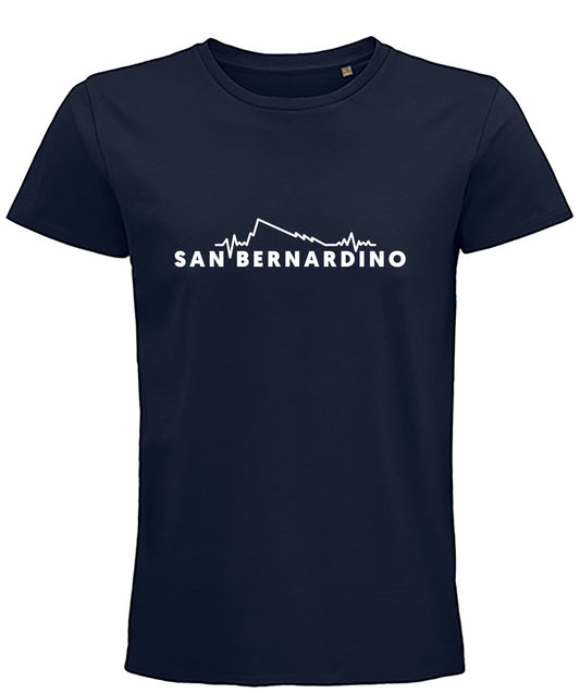 T-shirt San Bernardino Moesa Boutique, design che celebra la bellezza e la cultura della regione San Bernardino